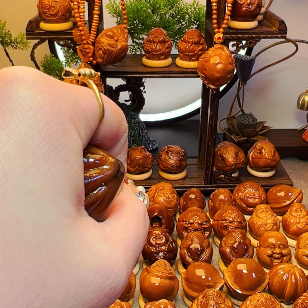 橄榄核手串/手链已*四面玉华4.0