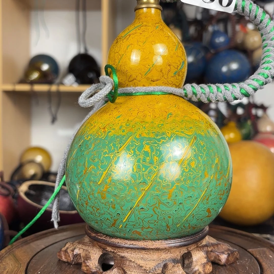 730 微瑕大漆工艺，葫芦进宅财源滚滚来