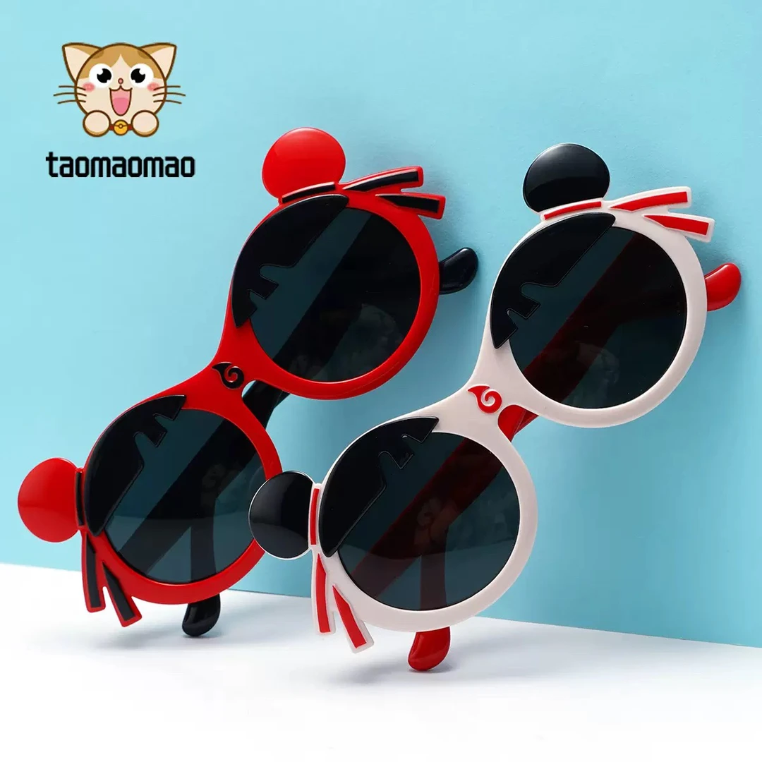 宝宝男女儿童硅胶太阳镜哪吒偏光高级感遮阳墨镜原创偏光太阳镜