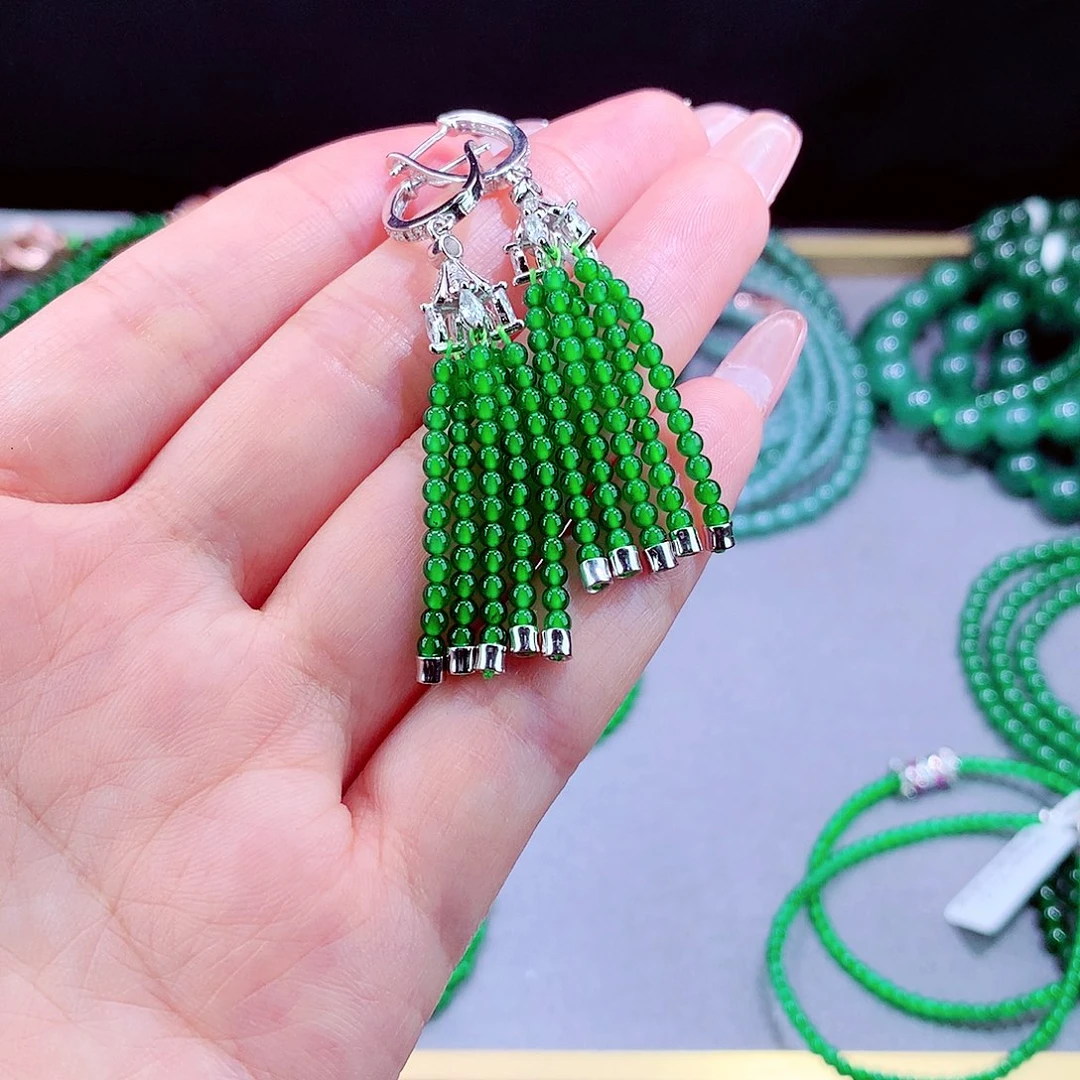 翡翠未镶嵌毛衣链