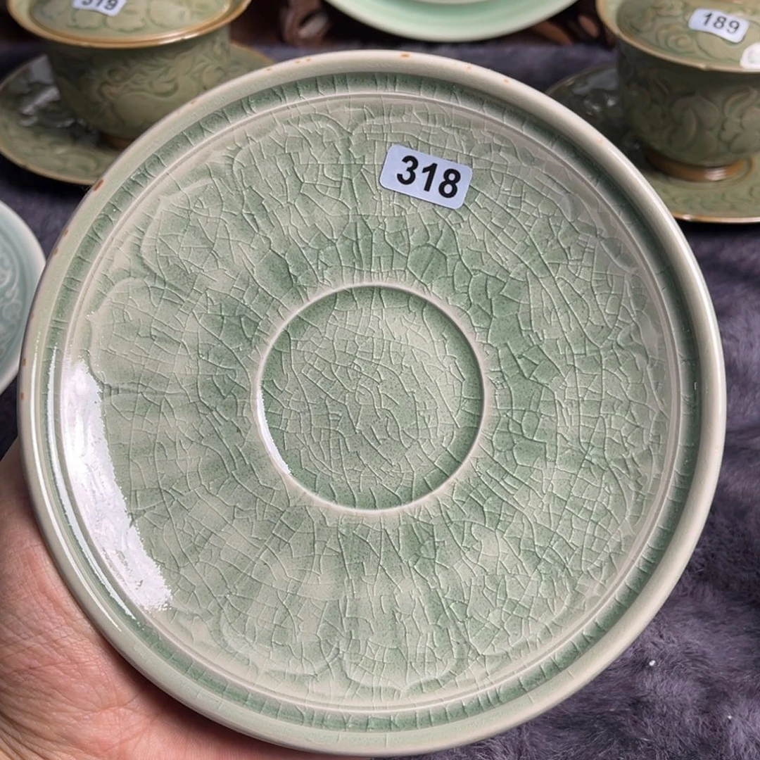 瓷南朝百圾碎托微瑕 318