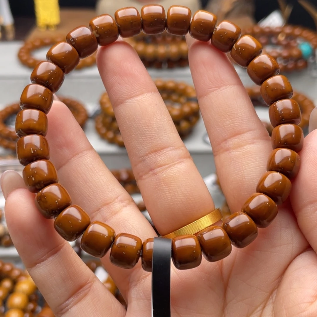 紫金鼠手串紫金鼠实心纯肉道珠干净8.6