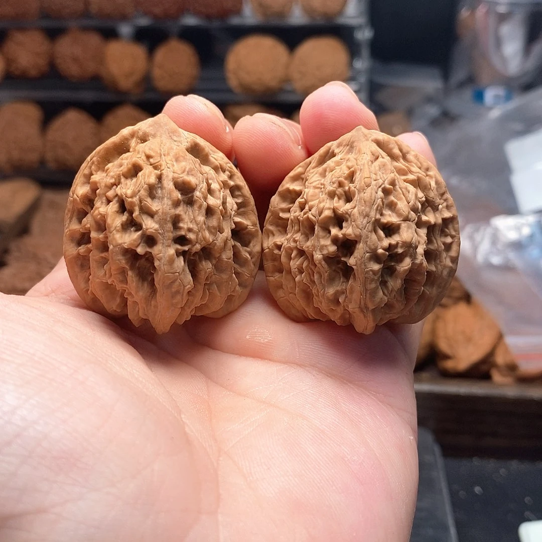 1文玩核桃盘龙虎38-387