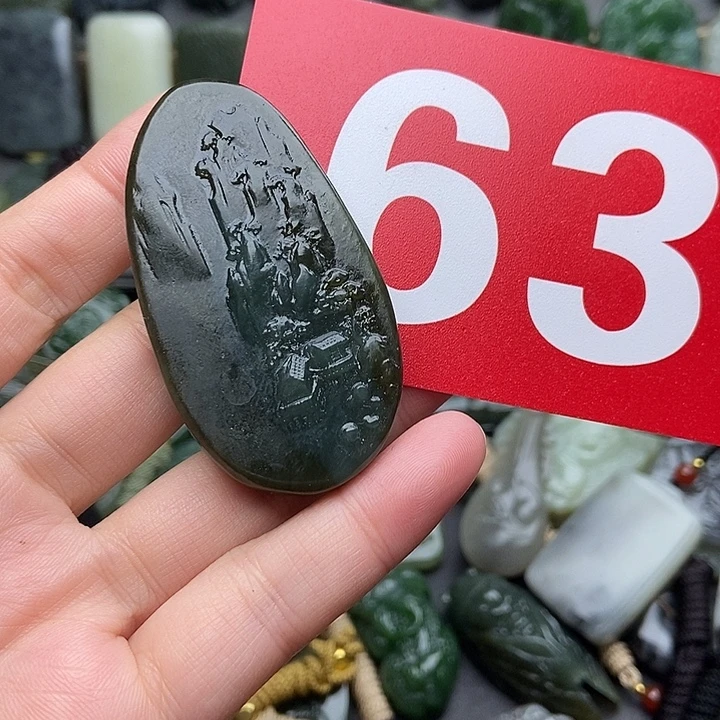 和田玉未镶嵌颈饰