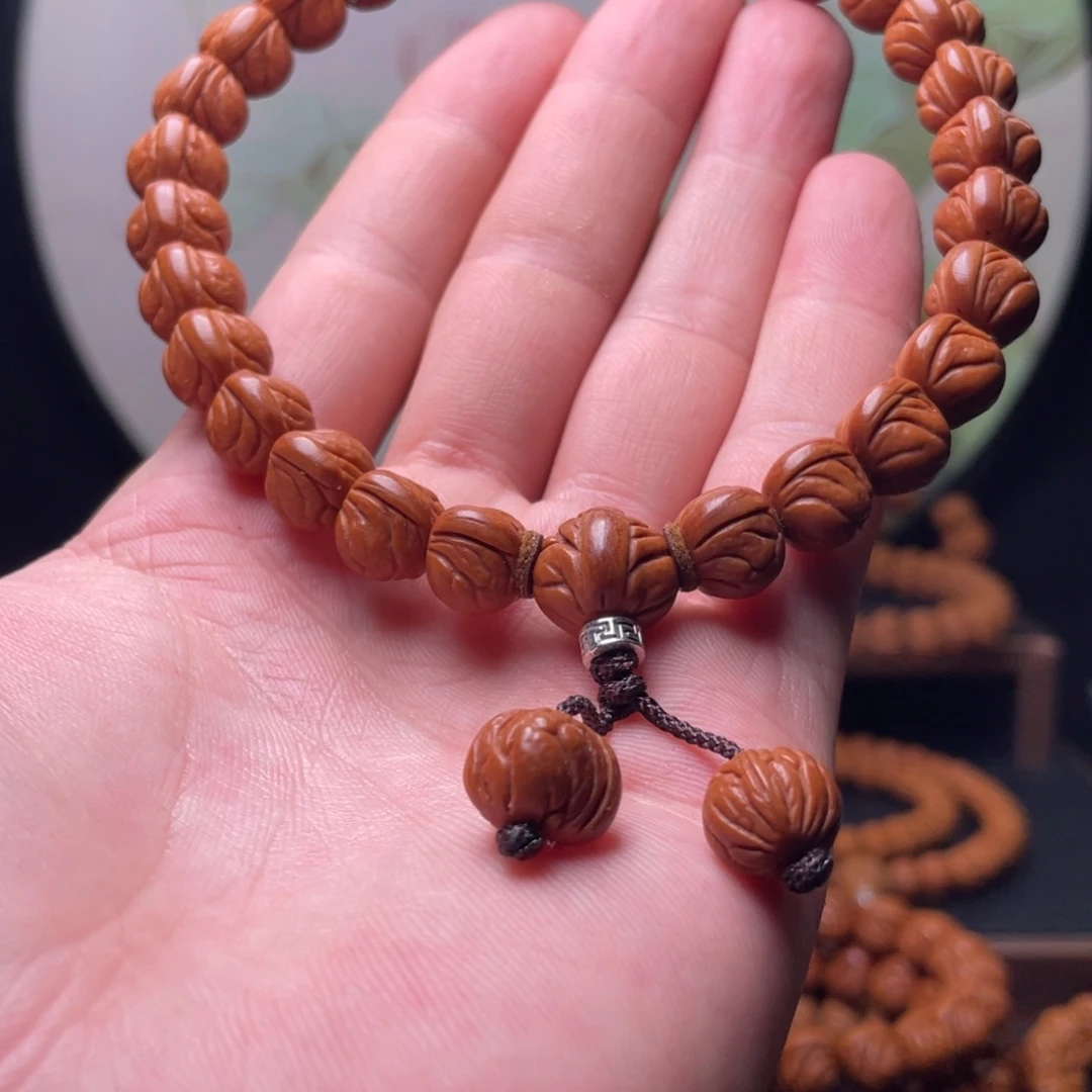 手串桃核11玉龙脊手持