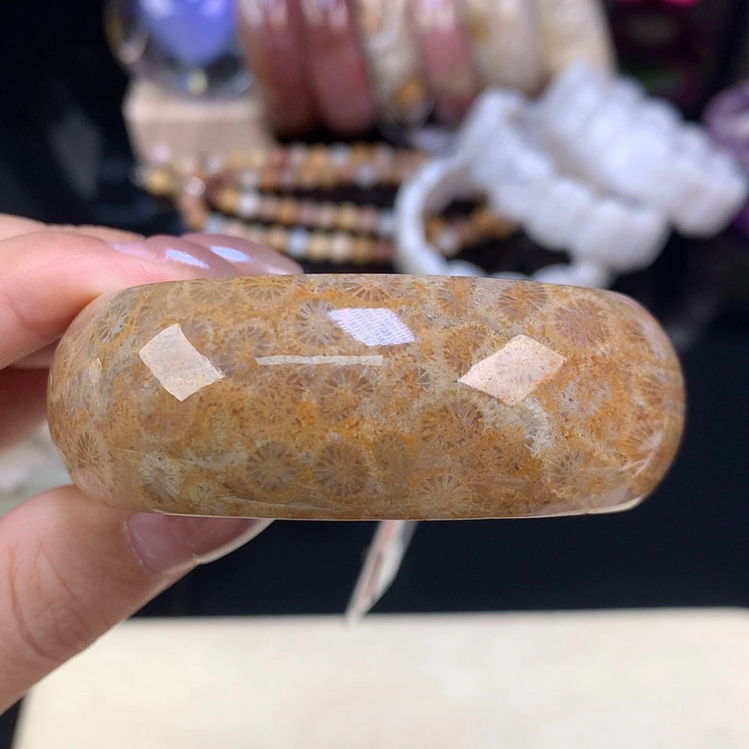 【闪购商品】颈饰未镶嵌硅化珊瑚（珊瑚玉）福利手镯52.6（11号）