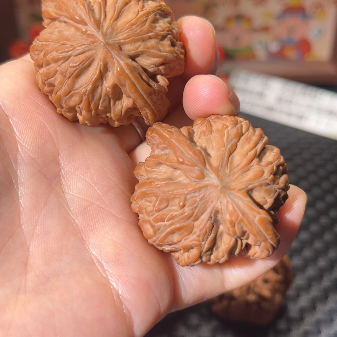 核桃文玩磨盘41+尺