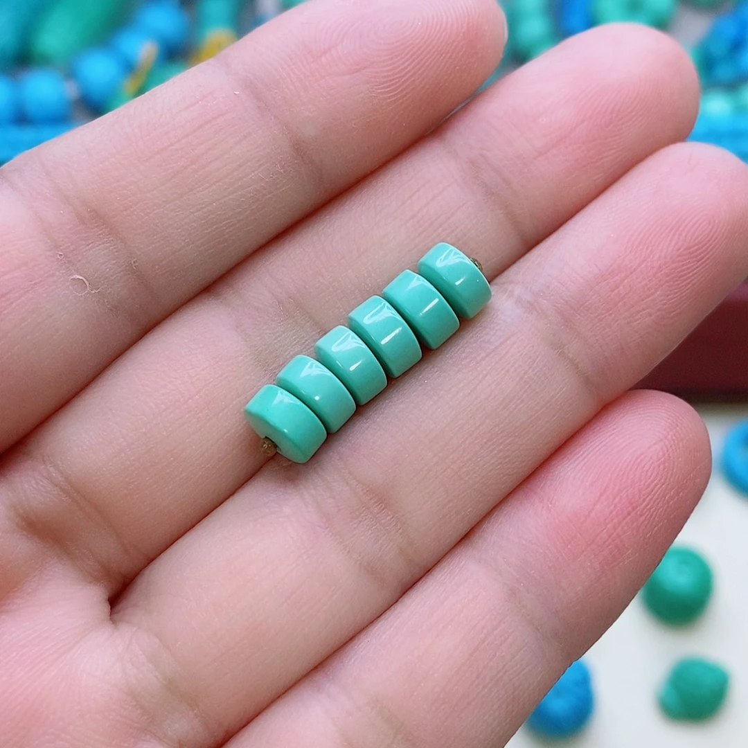 卡6mm厚3mm浅绿色一组6个