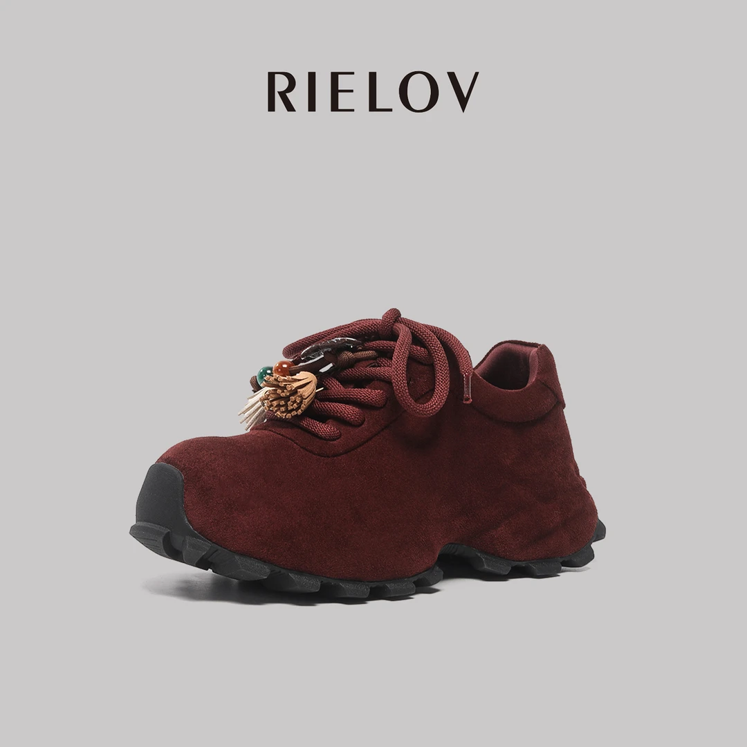 【RIELOV●琥珀流苏】增高6cm时尚潮流百搭女士休闲鞋3697-1