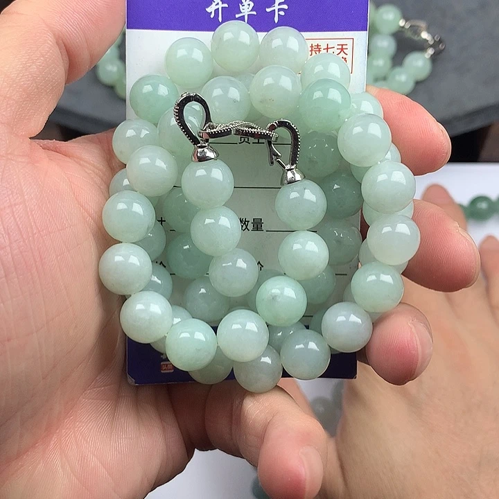 翡翠未镶嵌手链卡10.6