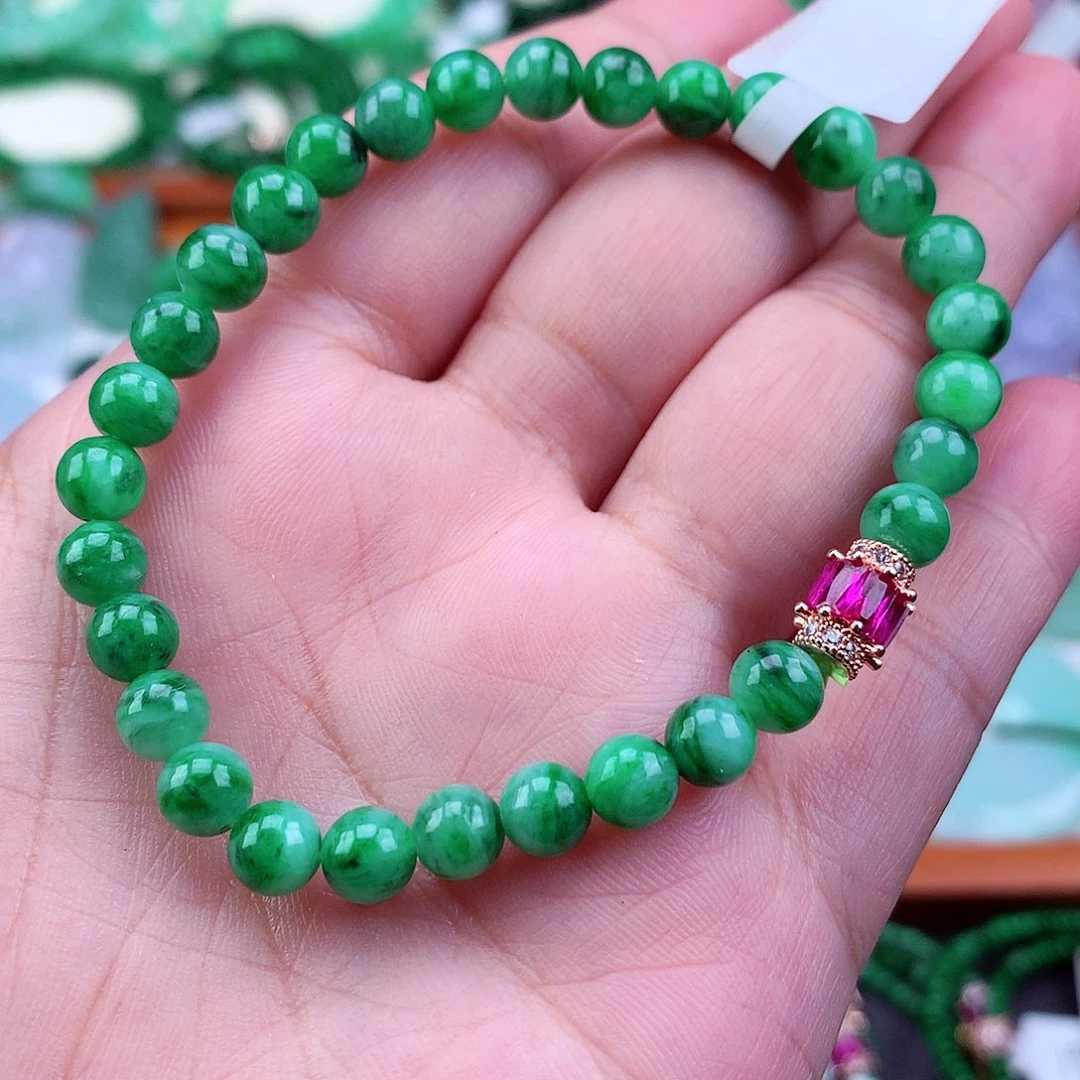 未镶嵌手链翡翠手串