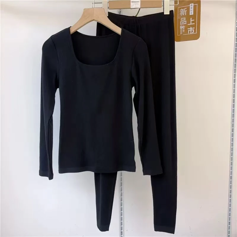 【志玲家】优选66685款方领无缝美体保暖套装