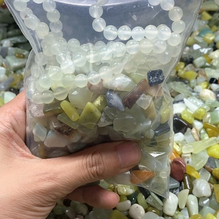 未镶嵌岫玉鱼缸石