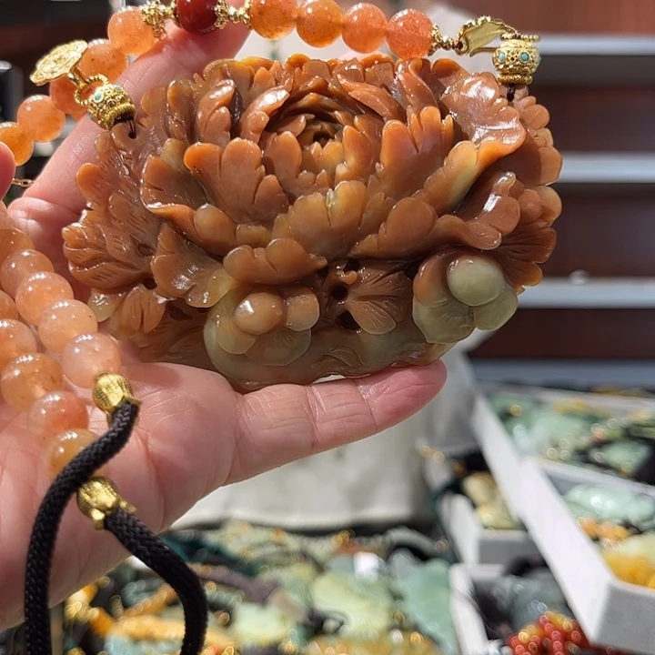 岫玉未镶嵌毛衣链