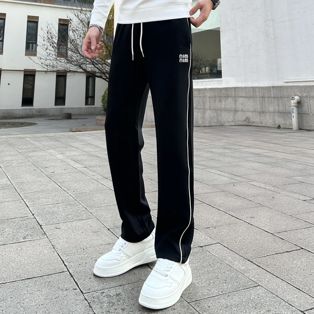 2025男装男士春秋高端轻奢潮流时尚百搭高弹力修身休闲裤 58010