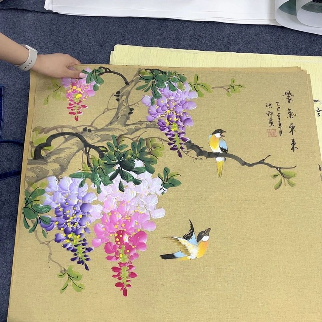 国画作品小姐姐放漏…