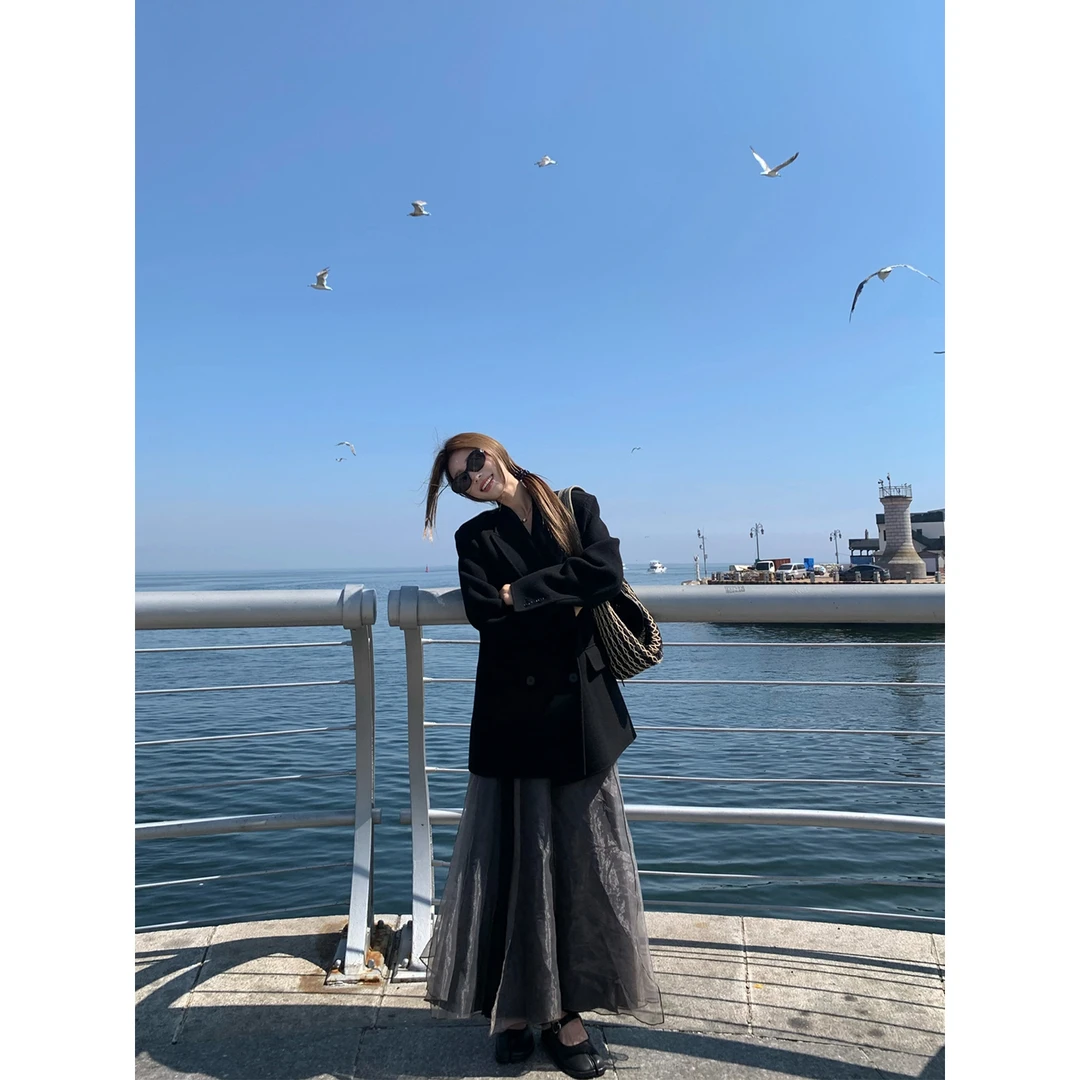 小君君布兰妮  流浪诗人/独家定染中古多裁片半裙