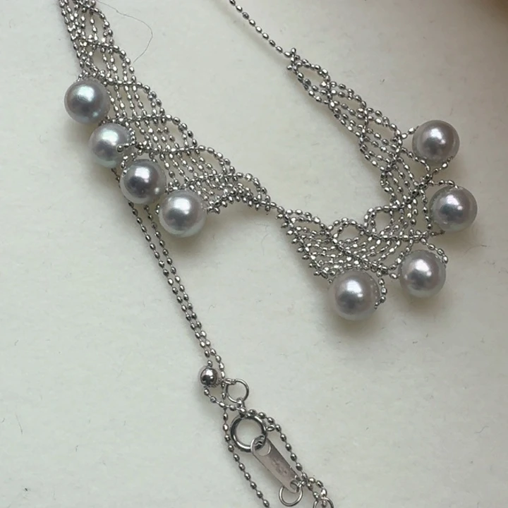 海水珍珠颈饰18K金镶嵌