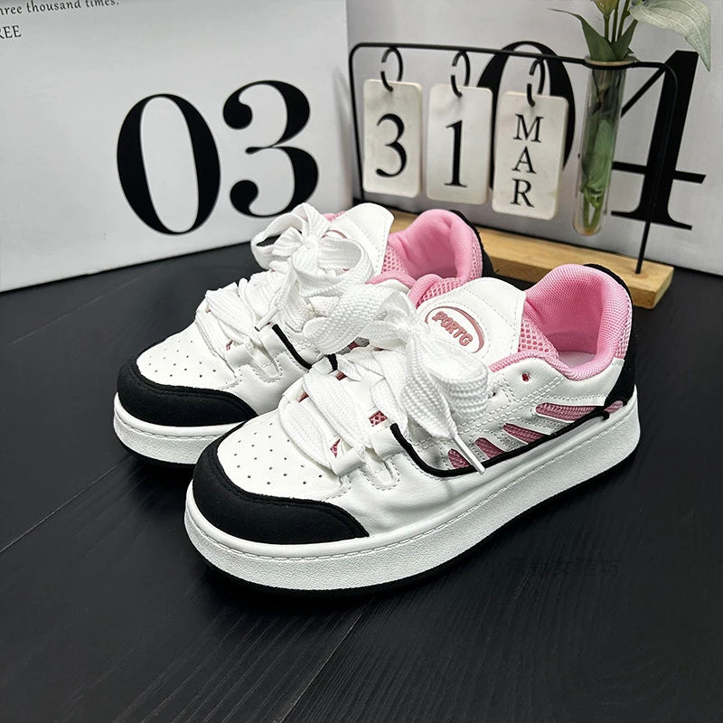 2025新高颜值牛仔面包国潮低帮休闲鞋运动男女滑板鞋复古休闲鞋女