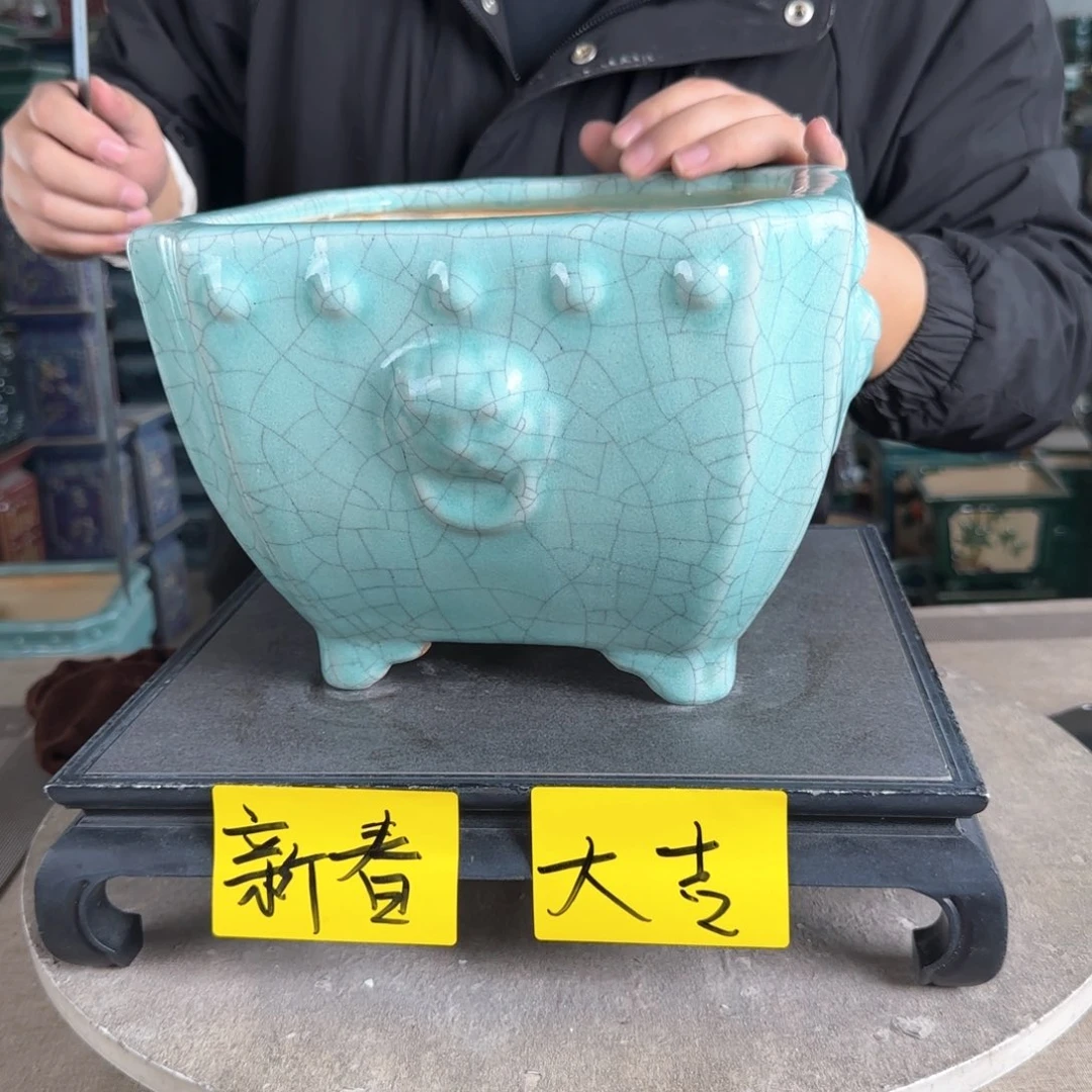 陶。一风堂石湾花盆 微瑕