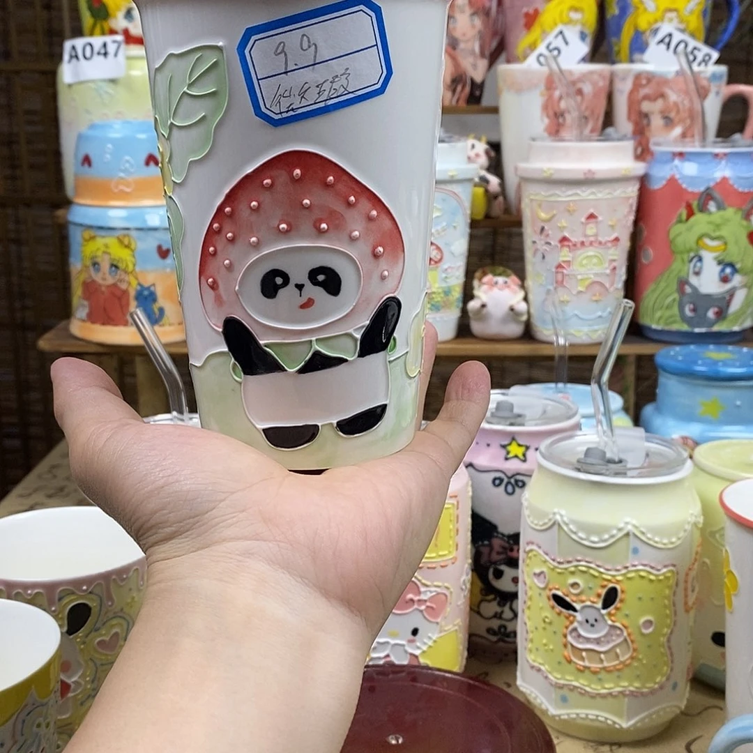 杯子景德镇陶瓷可爱杯