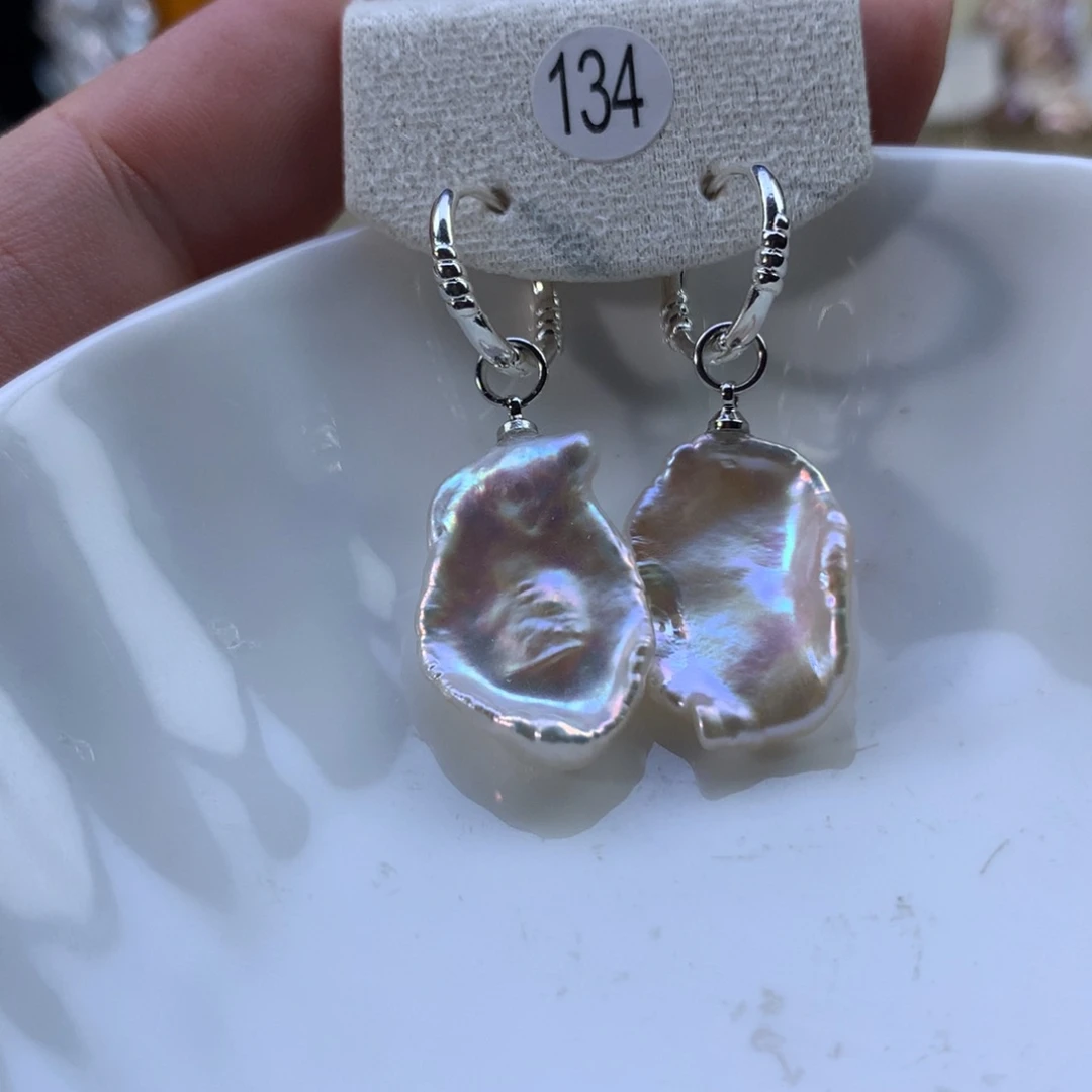 合金淡水珍珠耳环特价134号