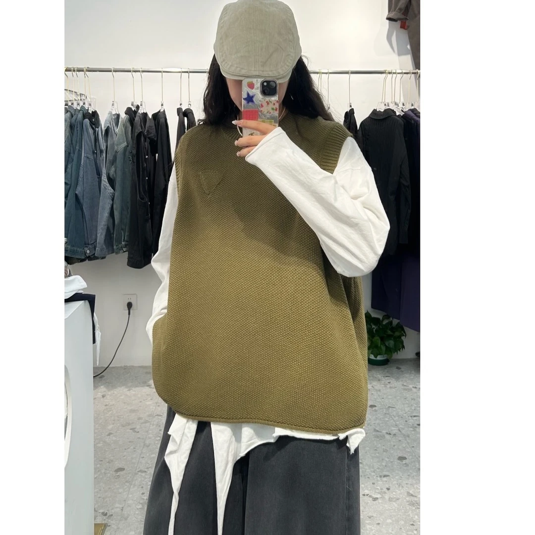 秋季新款宽松休闲百搭套头马甲127