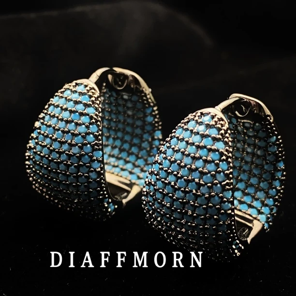 铜合金合成锆石耳饰 YM《密境》 重工复古高级小众气质耳环