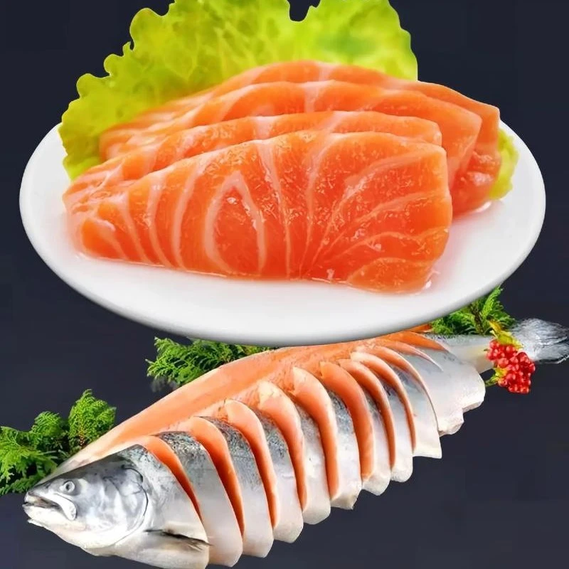 挪威精品大厂三文鱼(带皮称重默认切片装盘)