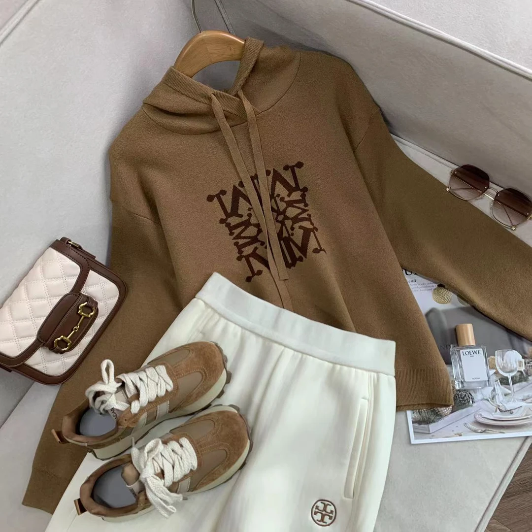 Max‘连帽卫衣秋冬新款针织衫宽松毛衣 200072  仓