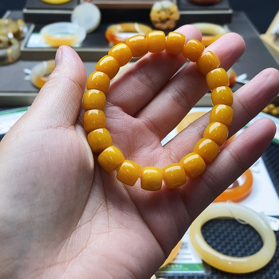 石英质玉（黄龙玉）未镶嵌手镯