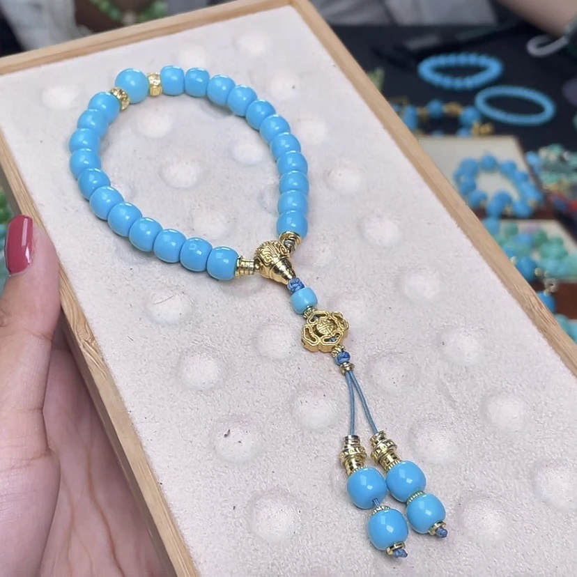 高品质湖北十堰原产地设计款时尚精致diy手串配件矿松项链女Z515