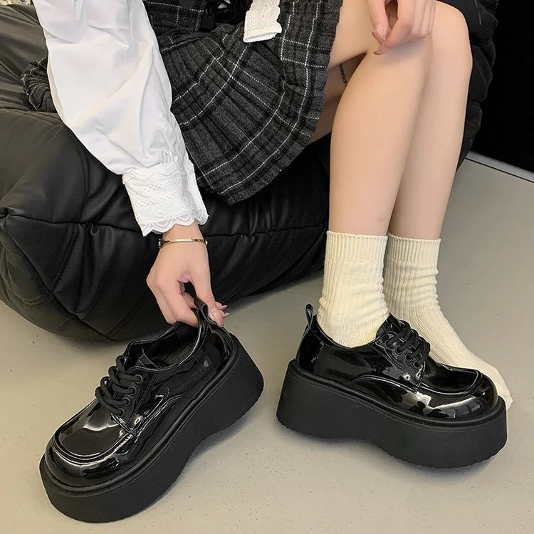 【退货补运费】2025夏季新款单鞋小皮鞋英伦风圆头百搭乐福鞋女