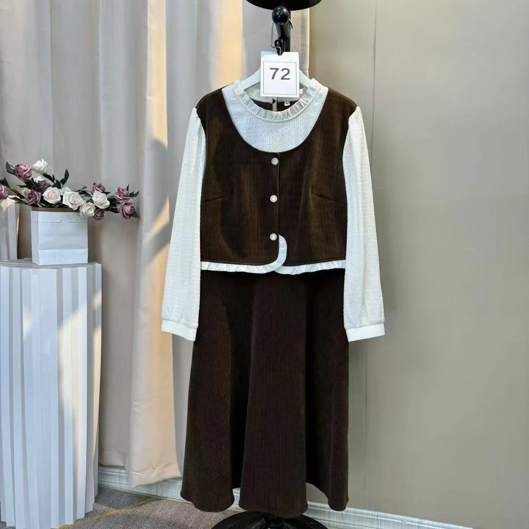 大可家200-250秋冬时尚显瘦连衣裙套装