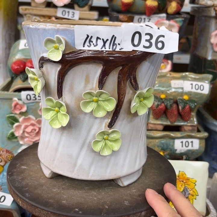 紫砂花盆粗陶材质多肉花盆