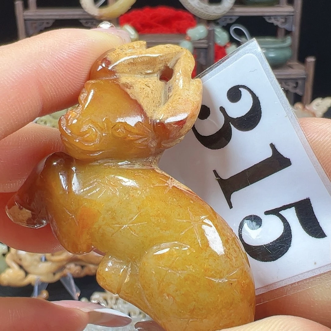 和田玉未镶嵌挂件