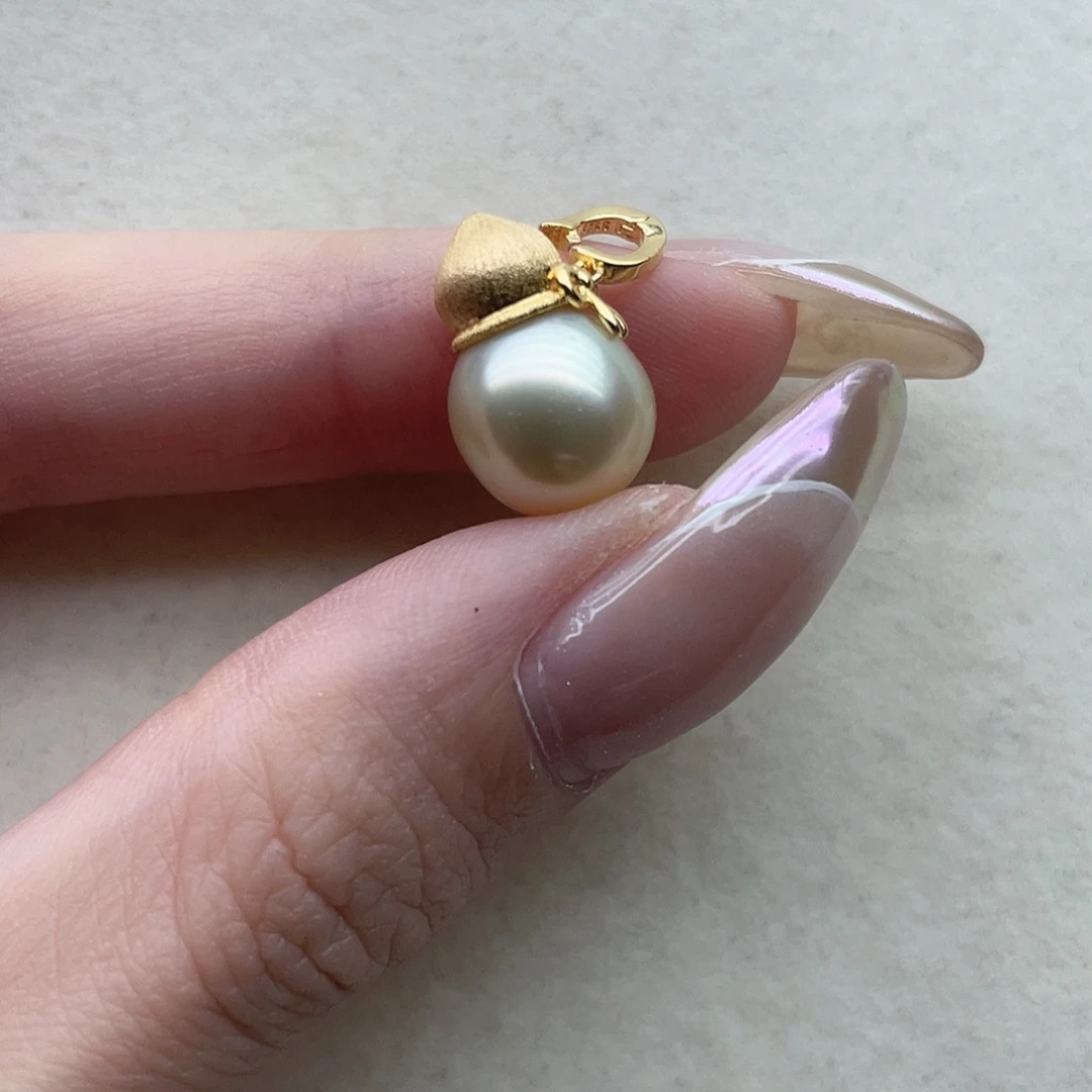 银S925镶嵌吊坠69海水珍珠