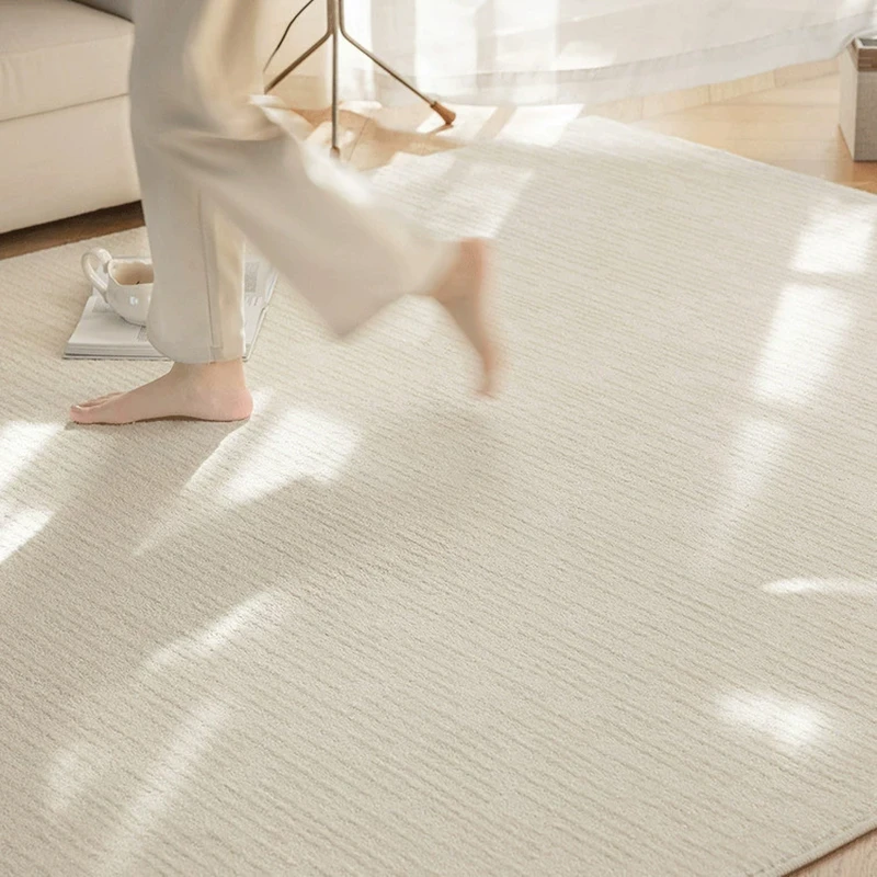 白日光科技防水丝抗污客厅地毯法式奶油现代卧室地毯客厅轻奢面积