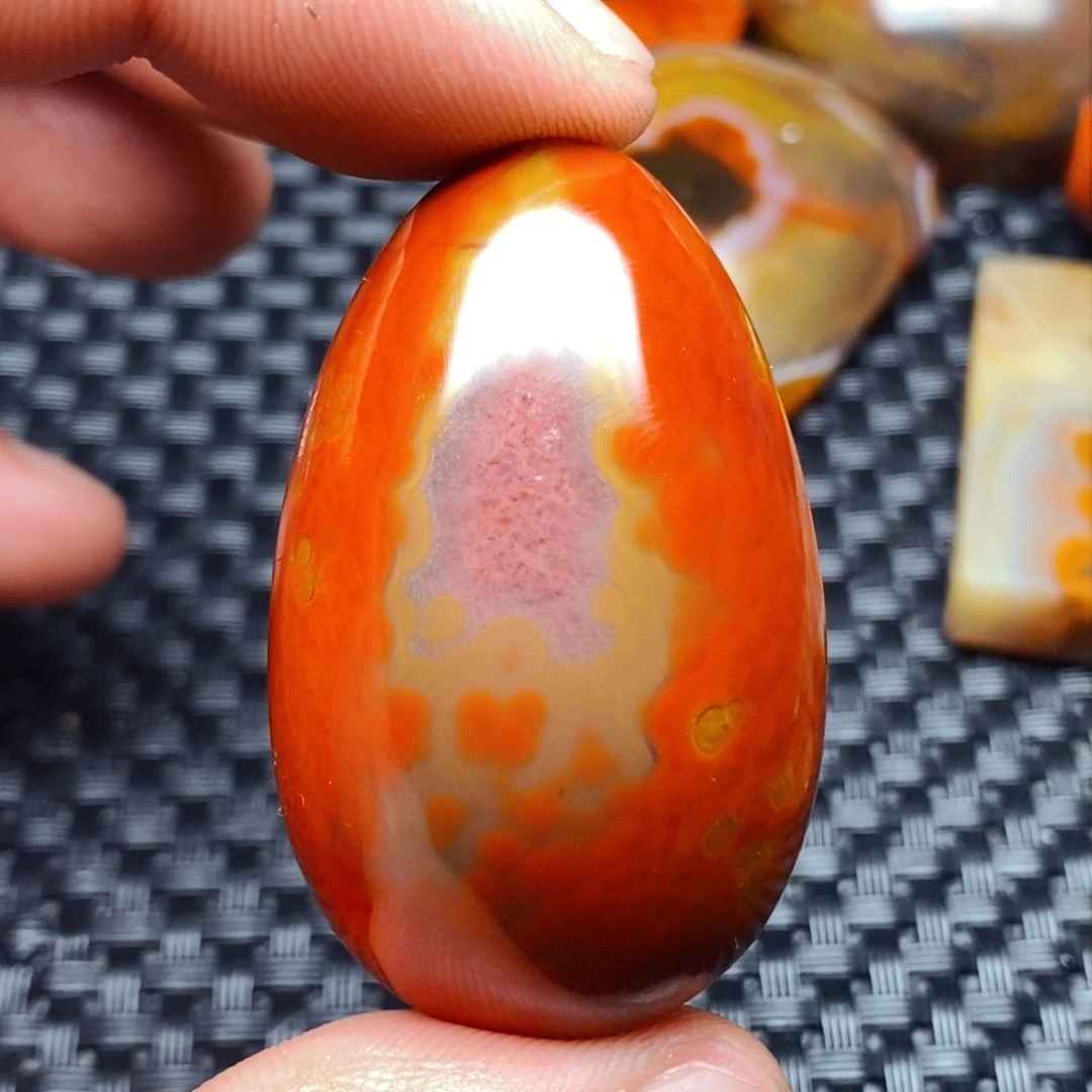 玛瑙/玉髓吊坠(不含链)未镶嵌人**火