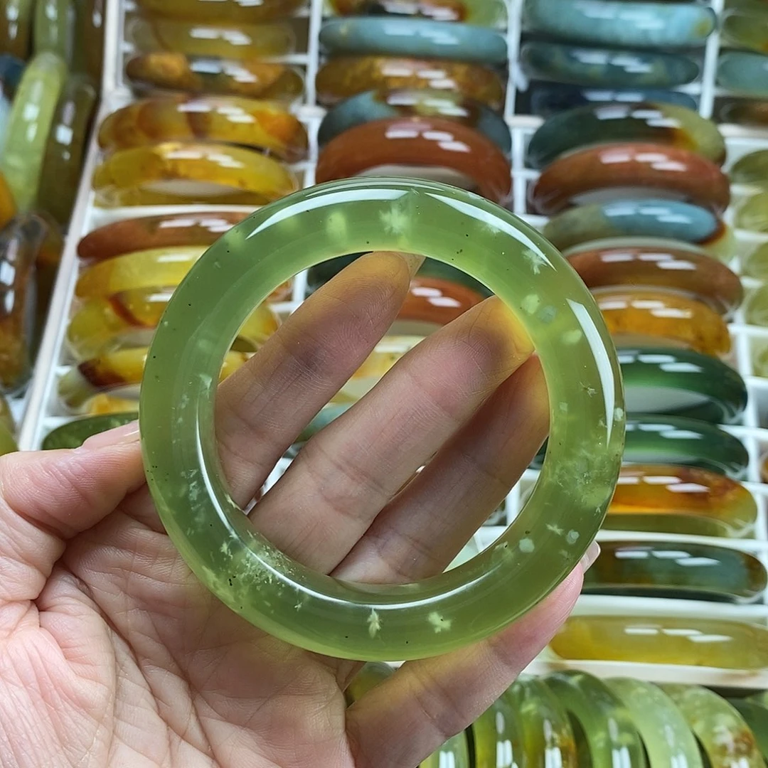 未镶嵌蛇纹石玉手镯58