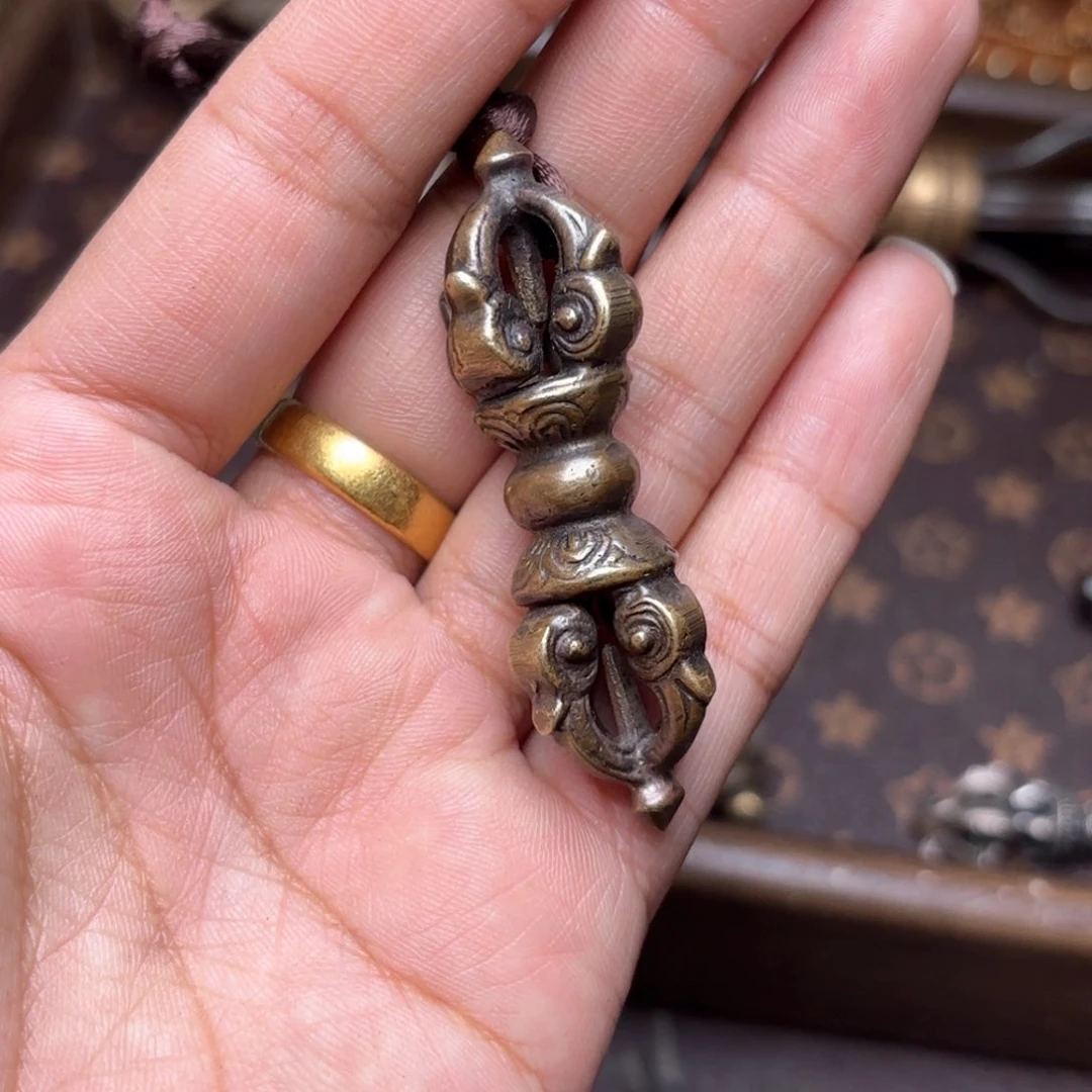 铜星月菩提吊坠项链