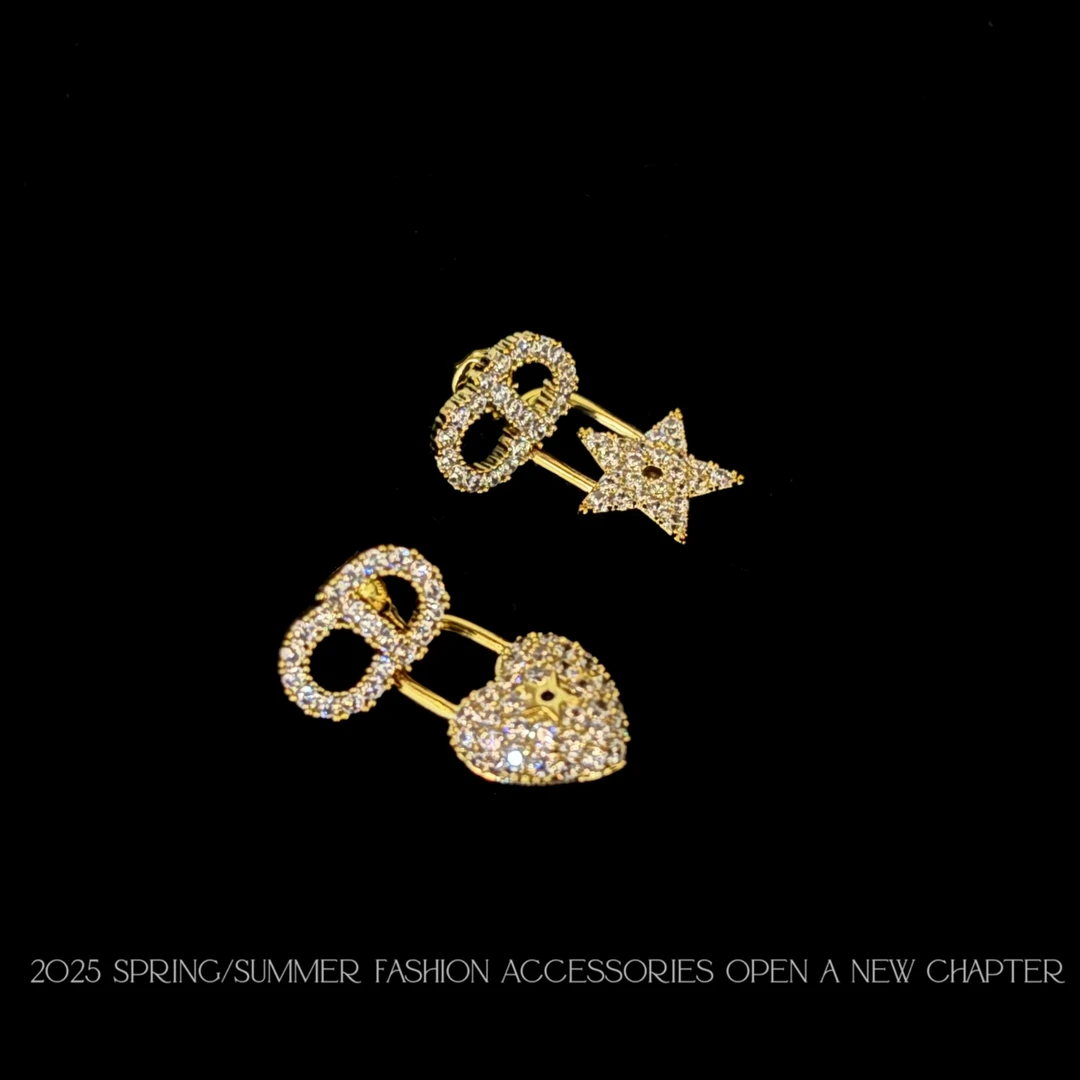 铜合金耳饰  镀k金 2025款C6314【心耀星途】BEIYING MUMU 耳钉