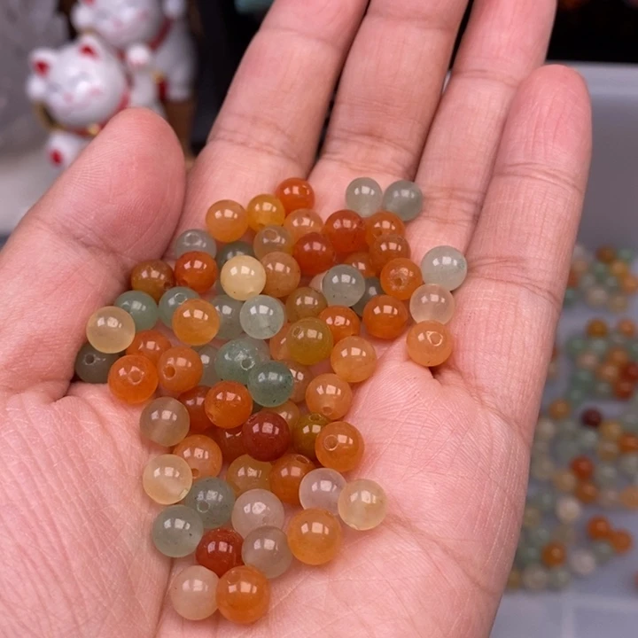 未镶嵌金丝玉玛瑙/玉髓100个金丝玉卡6