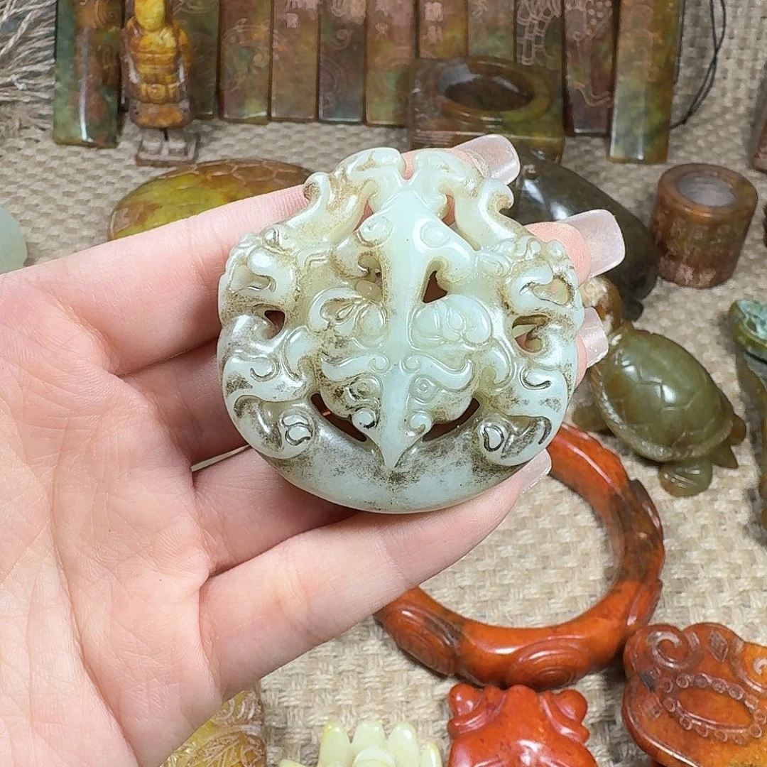 白玉菩提吊坠挂件