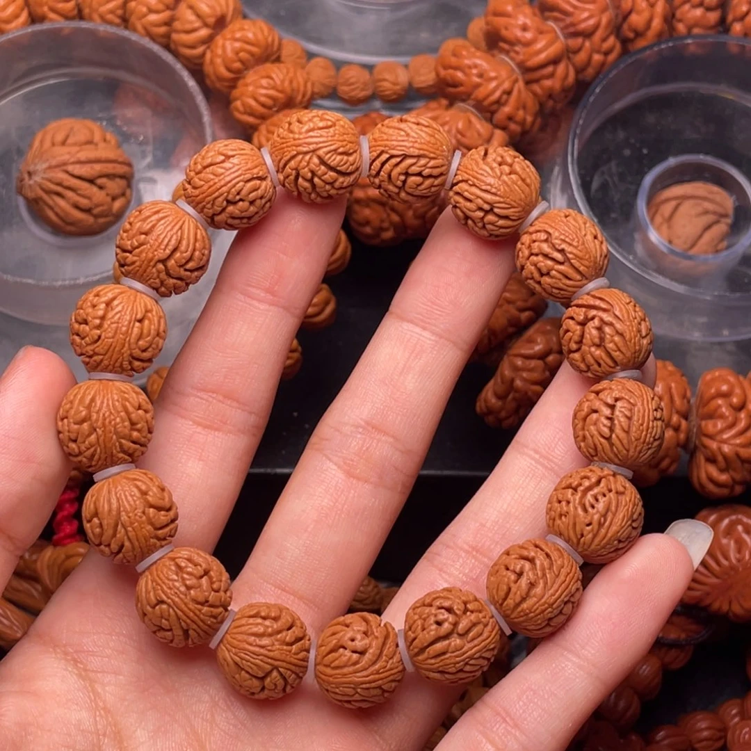 木质类秦岭核桃密纹绣球