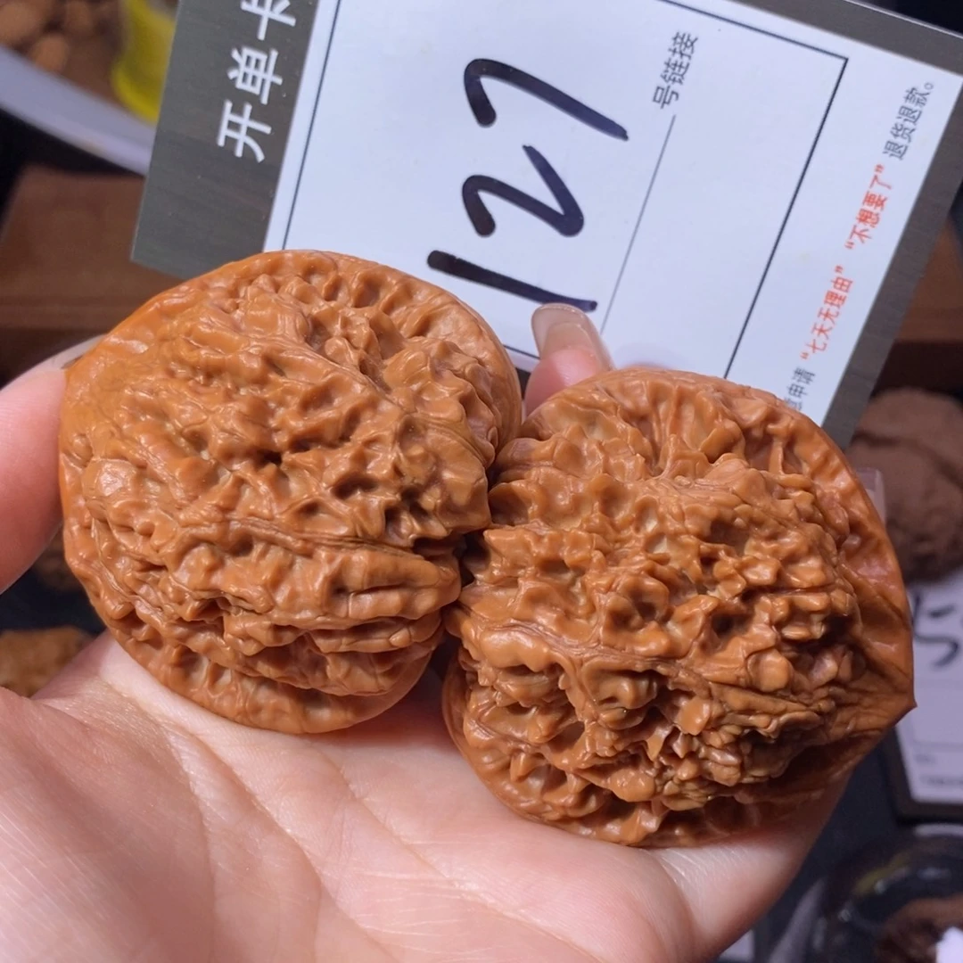 把件文玩核桃5.0麒麟纹官帽127