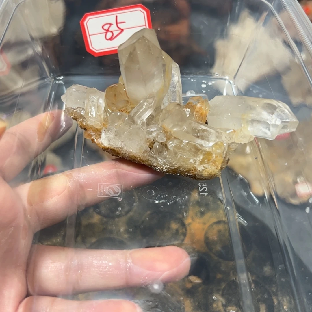 美***始未镶嵌珠宝半成品水晶