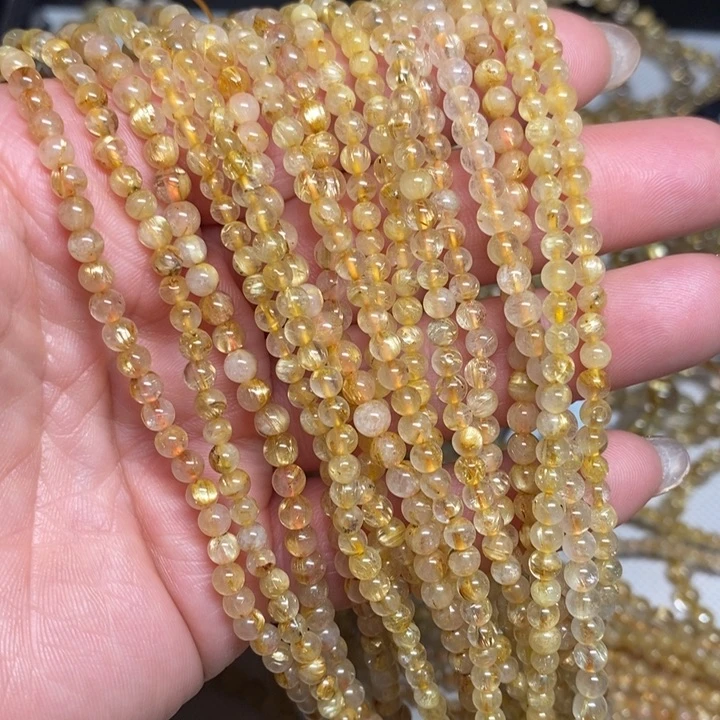 水晶手链未镶嵌天然发晶手链