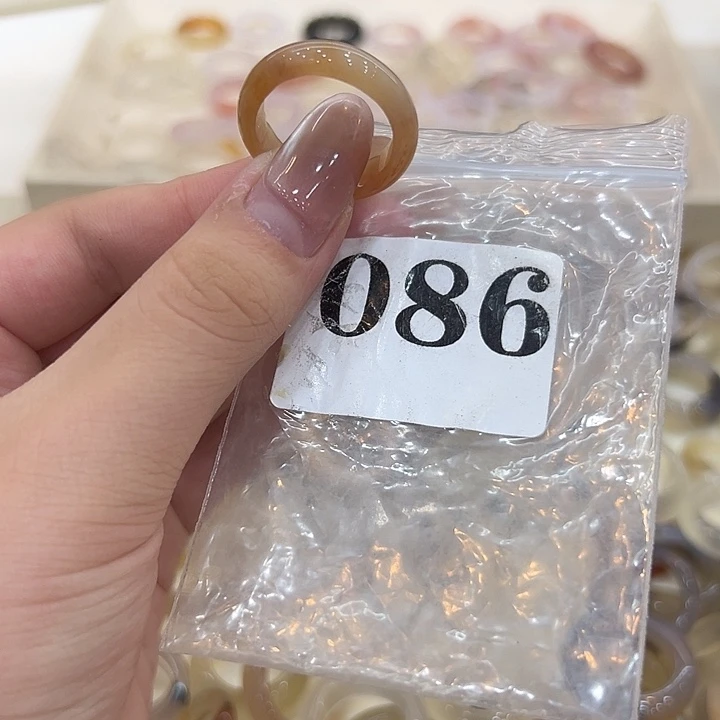 合金戒指玛瑙/玉髓86港20