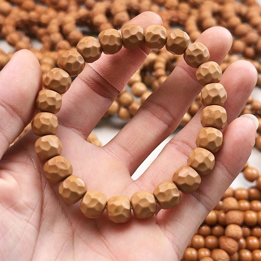 桃核手串全品无瑕疵返油黑金无相